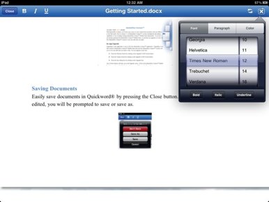 Quickoffice comes to the iPad