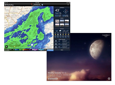 A tale of two iPad weather apps