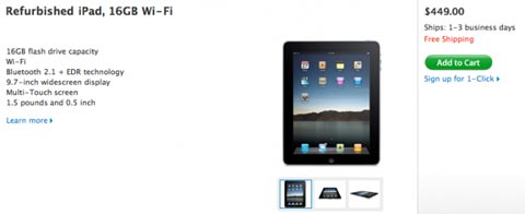 Refurbished iPads Now Available From Apple