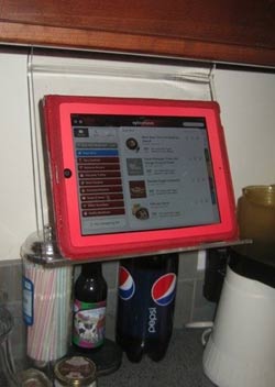 Spruce up your cooking with the iPad Kitchen Rack
