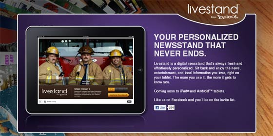 Yahoo! Developing Its Own Digital Newspaper, Livestand 2