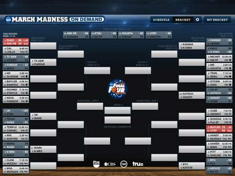 Watch NCAA March Madness Games Live on iPad 2