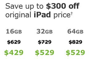 AT&T Knocks Up to $200 Off First-Generation iPad 3G Models